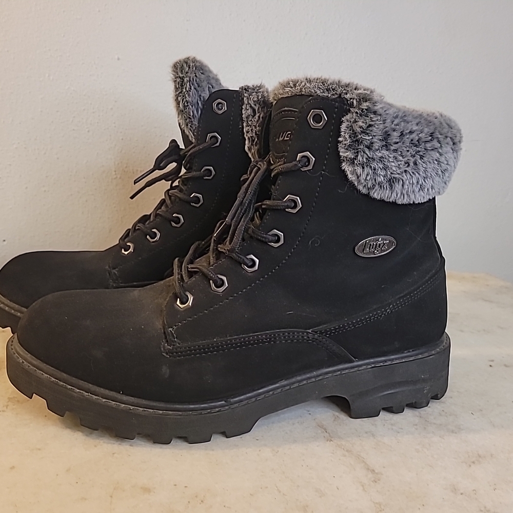 Lugz Women's Black and Gray Winter Boots